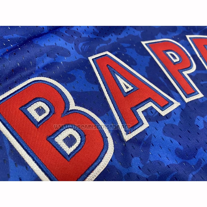 Camiseta NO 93 Brooklyn Nets Hardwood Classic Bape Azul